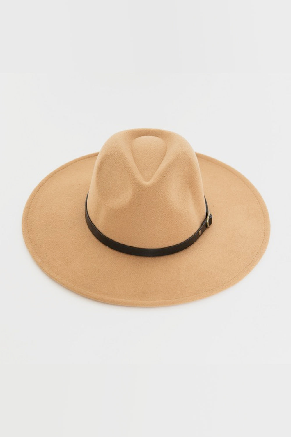 Faux Leather Tan hat